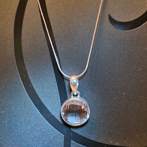 Jewelry - AMETHYST  STERLING  SILVER  PENDANT